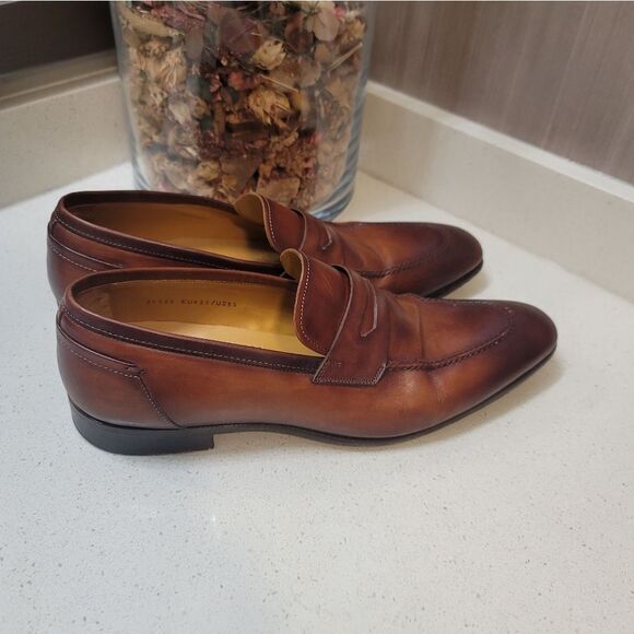 Magnanni Brown Leather Loafers main image 12